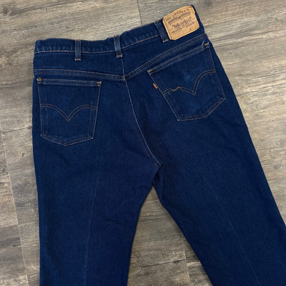 Vintage 80s Levi's 517 Red Tab Boot Cut‎ Jeans Made USA Tag 38x34 Measured 35x29